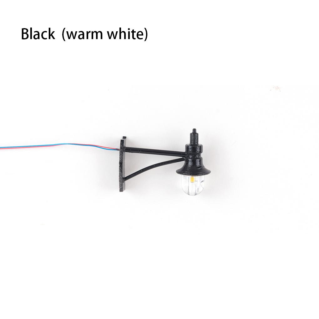 1:87 Wall Mount Lamps Model Making Railroad Train Layout Lamp Decorative Microlandschaft Warm White Light for Decoration