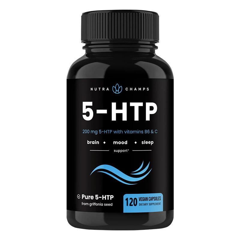 5-HTP Supplement with Vitamins B6 & C, 120 Vegan Capsules
