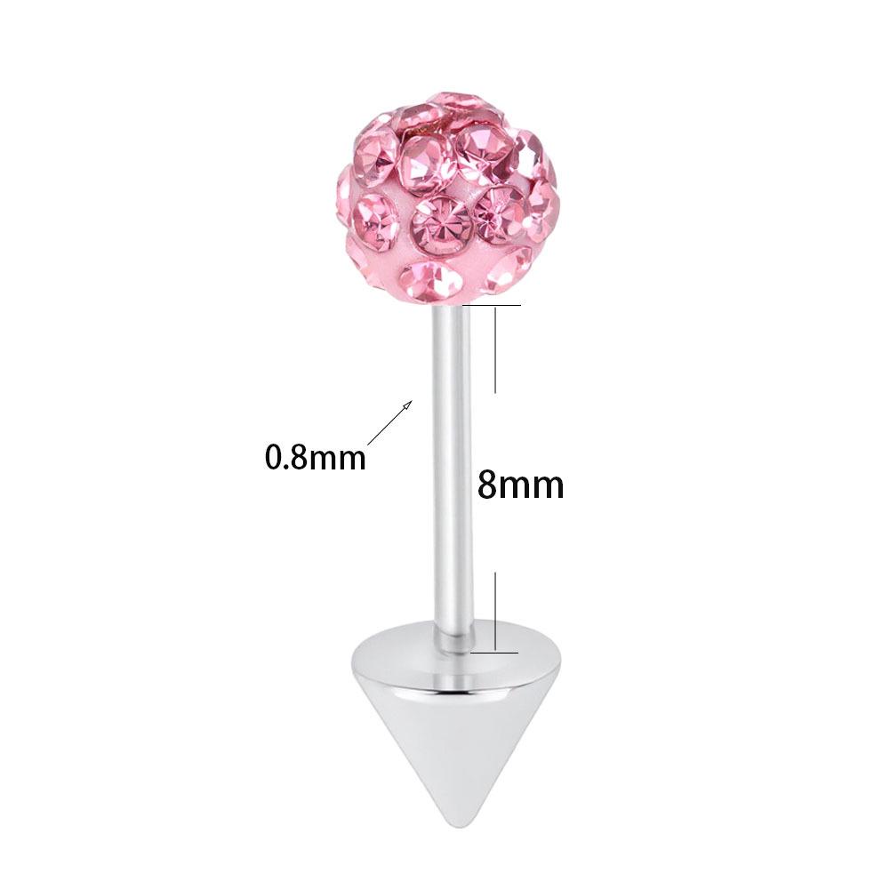 Двусторонний титановый стальной шип-серьга для пирсинга хряща уха, для прокола верхней части хряща (helix)