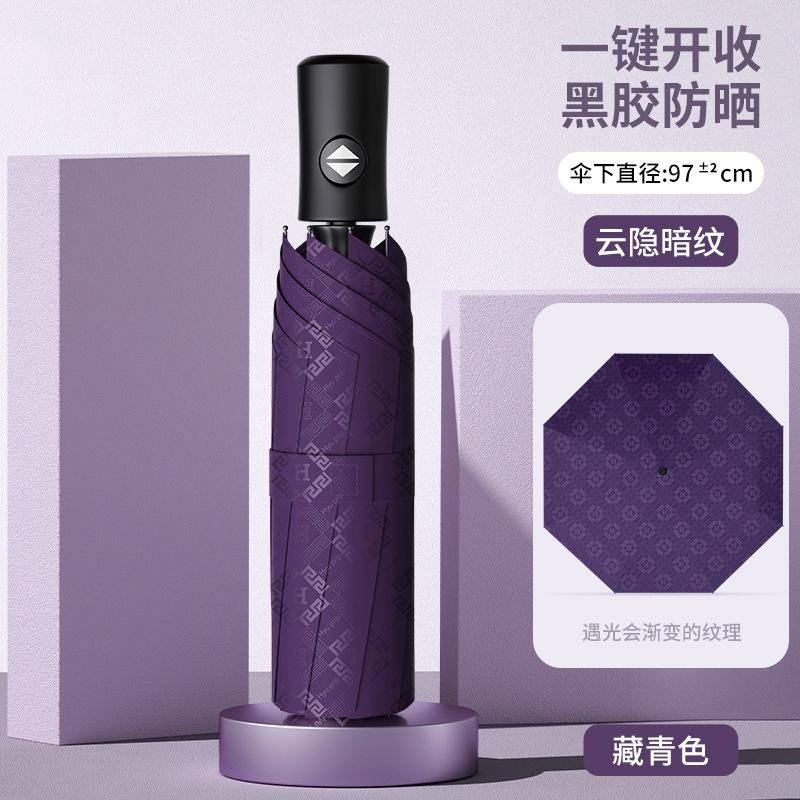 Десятиспицевый ручной зонт, большой складной мужской утолщенный и увеличенный солнцезащитный зонт, зонт с защитой от ультрафиолета и устойчивый к шторму.