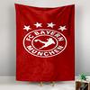 Tapestry FC Bayern Munchen Crest Red White Stars Football Club Emblem Wall Art for Bundesliga Soccer Fan Room Decor