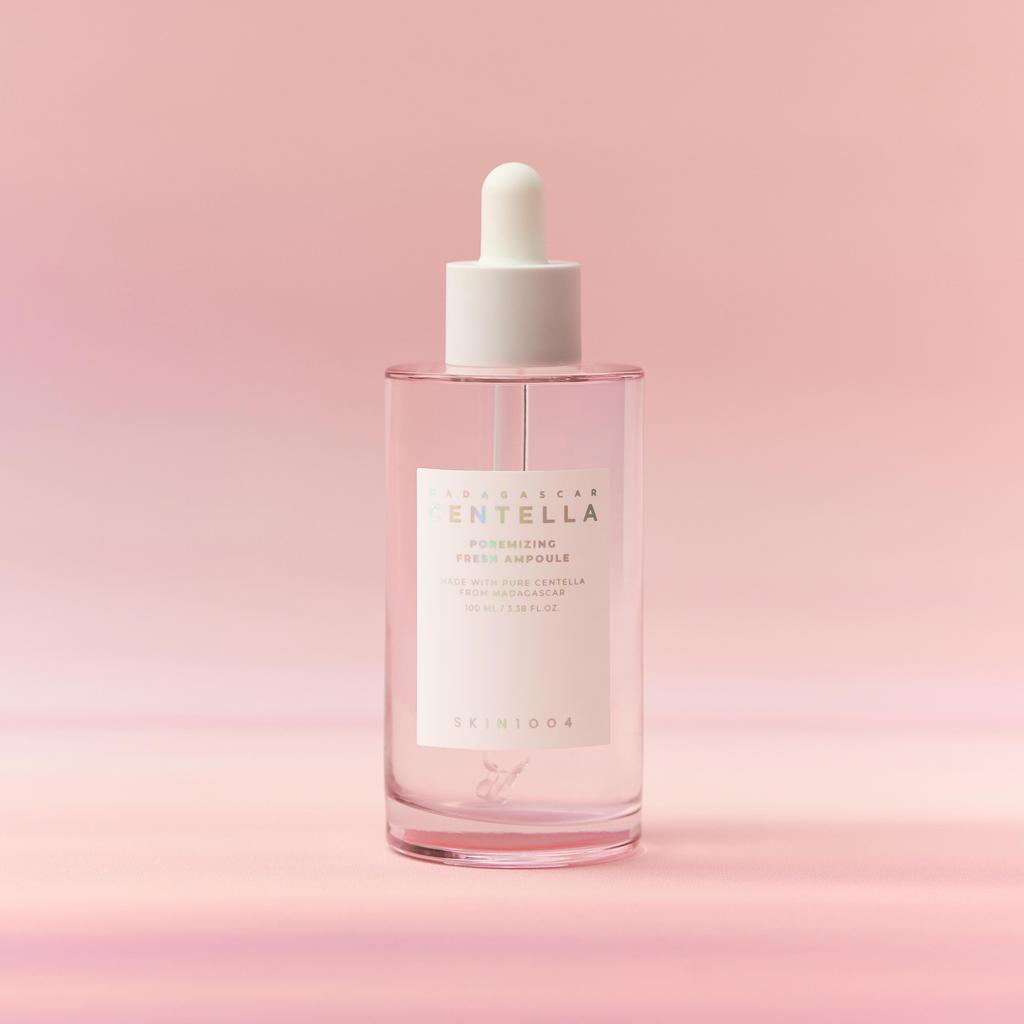 Skin1004 Мадагаскарская центелла Poreminizing Fresh Ampoule – Сыворотка для сужения пор и контроля себума и розовая гималайская соль, веганская, корейская