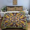 Colorful Vintage Decorative Art Pattern Duvet Cover Set Digital Print Colorful Polyester Bedding with Zipper Closur kids gifts