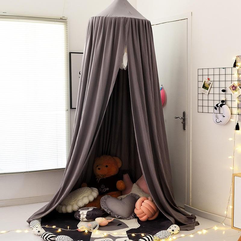 Nordic Style Ceiling Bed Canopy Baby Crib Breathable Mosquito Net Windproof Curtain Nursery Room Decor