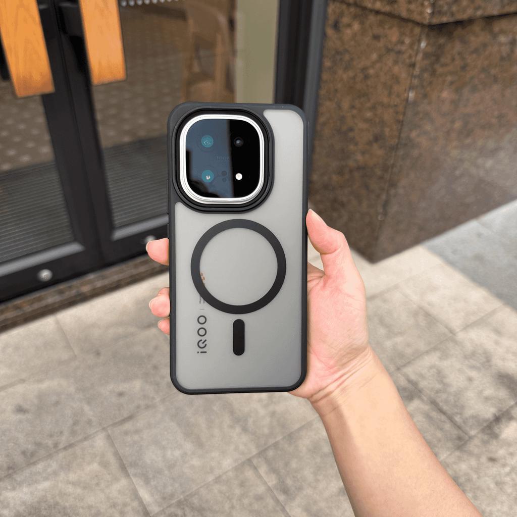 Чехол для VIVO IQOO 15 Матовый Прозрачный Жесткий Магнитный Акриловый Защитный Задний Чехол для iQOO15 5G Ударопрочный Бампер