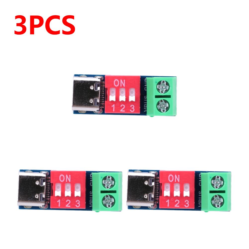 1-5 шт. Тестовая плата для быстрой зарядки PD 5-20 В Регулируемый модуль PD-триггера USB Type-C 100 Вт Тестер источника питания Разъем напряжения Питание