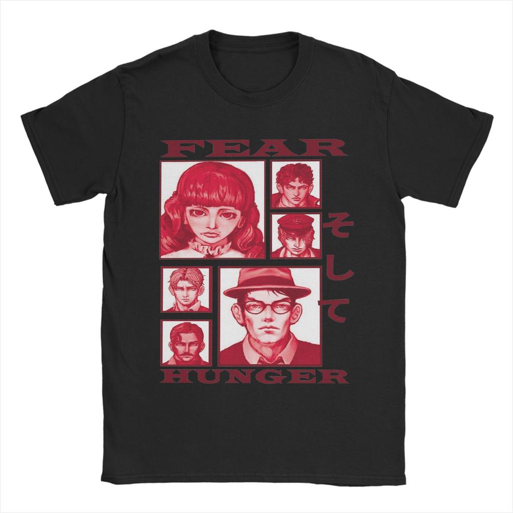 Новинка Fear And Hunger Инди Хоррор Футболка Мужская Круглый Вырез Короткий Рукав Топы Хлопок Летняя Одежда