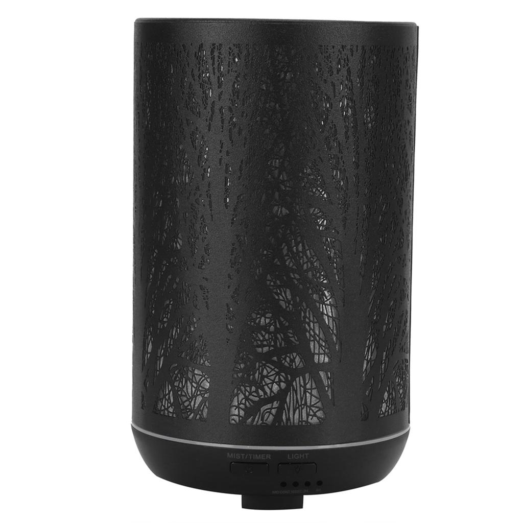 300ml Air Humidifier 2 in 1 Ambient Night Light Aroma Aromatherapy Diffuser Black 100?240VEU Plug