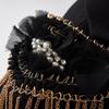 Pearls Pearls Tassel Epaulet Badge Shoulder Brooches Tassel Chain Shoulder Board  Stage Performance