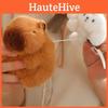 Capybara Pulling Keychain Plush Pendant Toy Mink Fabric Dog Crocodile Goose