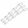 200PCS Quick Change Fishing Snap Pin Connector 0# 1# 2# 3# 4# Fishing Link Rigs  Carp Fishing