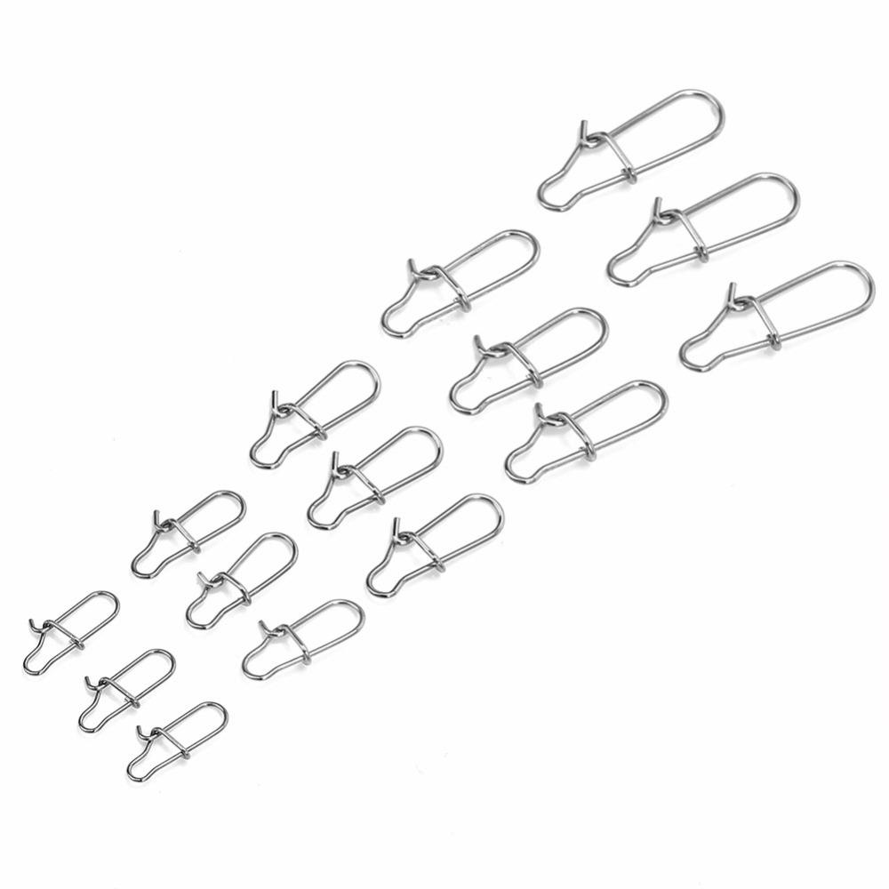 200PCS Quick Change Fishing Snap Pin Connector 0# 1# 2# 3# 4# Fishing Link Rigs Carp Fishing