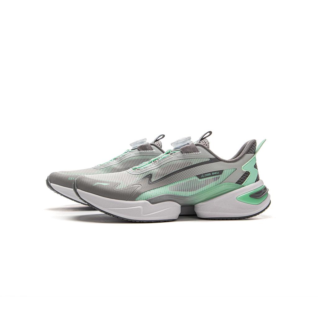 Li Ning Детская спортивная серия лайфстайл Удобная амортизация Дышащая поддержка Низкий верх Повседневная обувь Детские кроссовки Chuan-Камень-Серый YKCV046-5