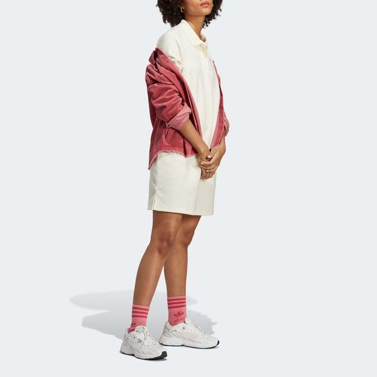 adidas Originals Серия 'Цветение вишни' Ограниченный выпуск Платье с коротким рукавом Женское Цвет: Слоновая кость IP3755