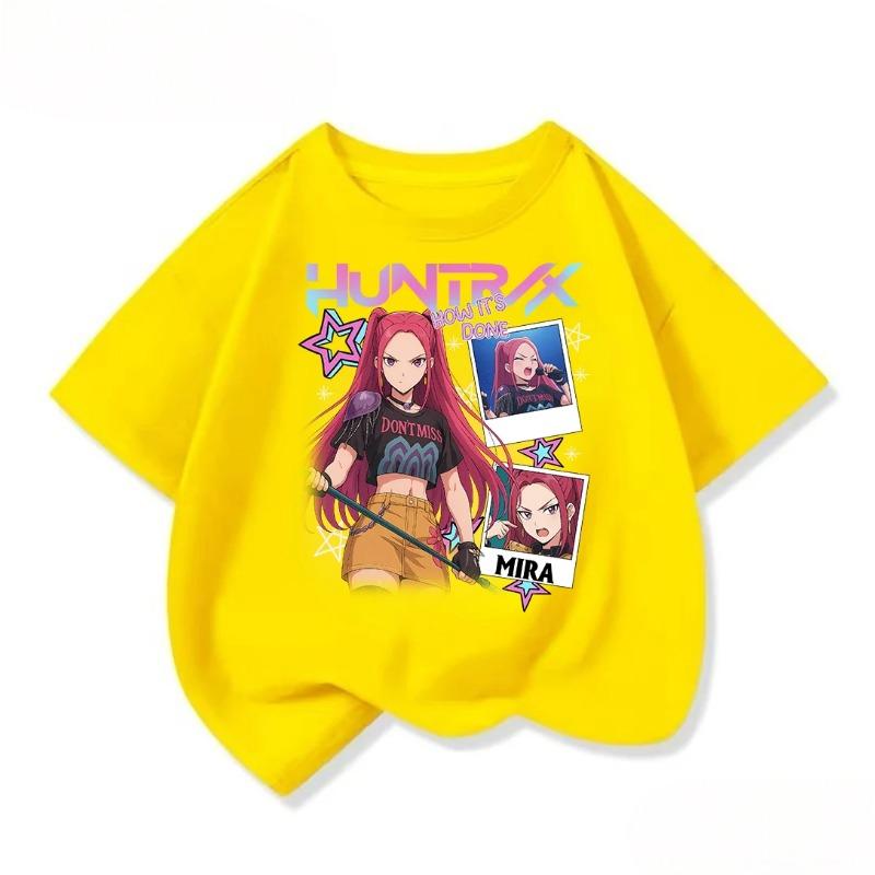 Youth Short Sleeve Tee Sweet Street Trend Vivid Kpop Graphic All Match Summer Outfit 3 14 Years