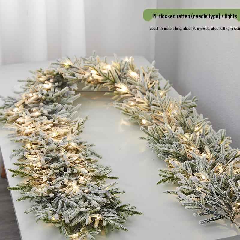 Christmas Snowflake Garland for Hotels, Malls, Windows, Doors & Stair Handrails