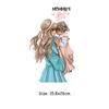 DIY Heat Transfer Patches Mom Girl Boy Printing Patches On Clothes Super Mom Dad Queen Stickers On T-shirt Dresses Jeans