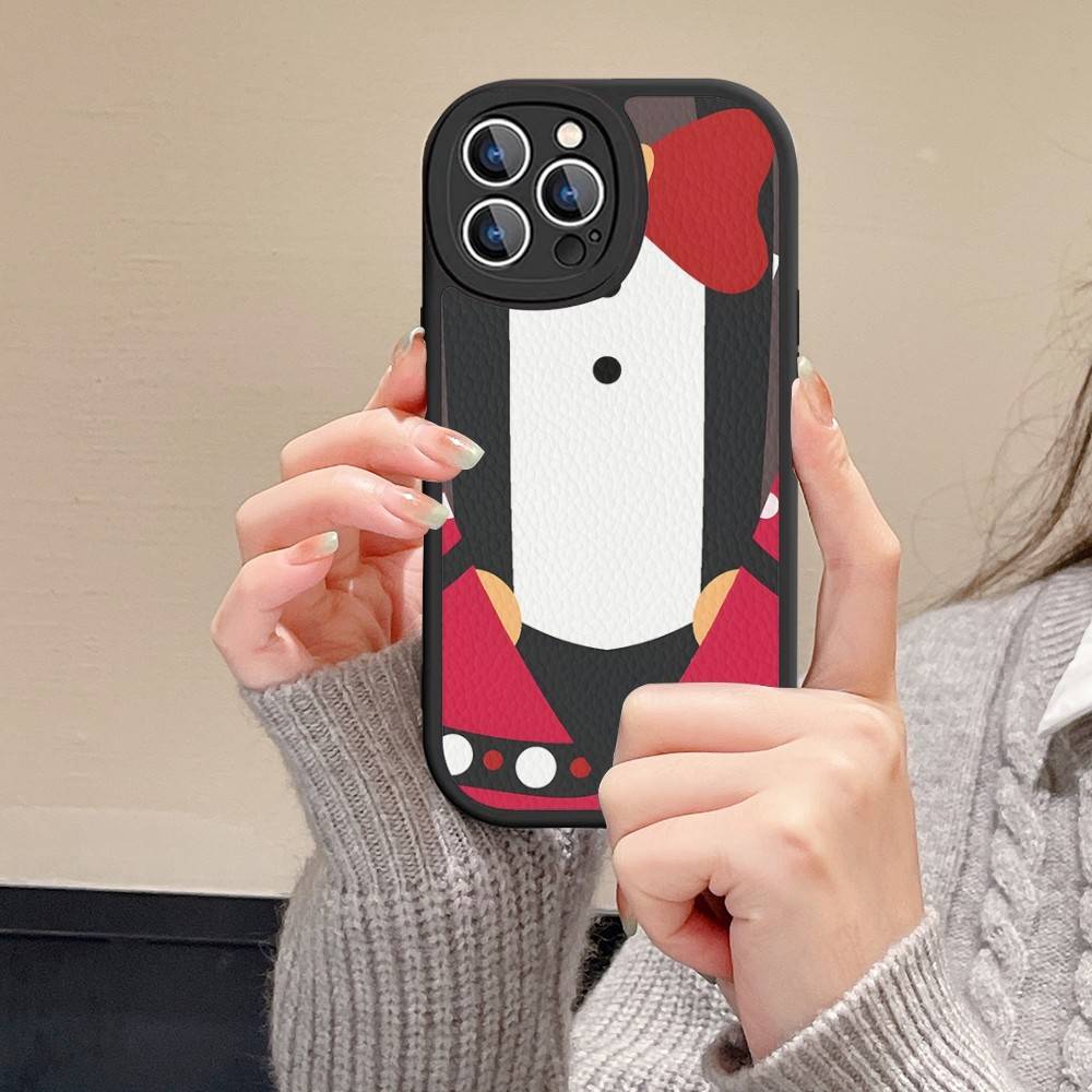Hey A_Arnolds Cartoon Leather Phone Case For IPhone 16 14 15 Pro Plus 13 12 11 Pro Max Silicone Cover