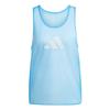 Adidas Training 24 Bib Logo Pattern Round Neck Pullover Casual Sleeveless Vest Unisex Vests Blue JF3243