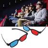1PC Black Frame Red Blue Universal 3D Glasses For Dimensional Anaglyph Movie Game DVD Black 3D Glasses