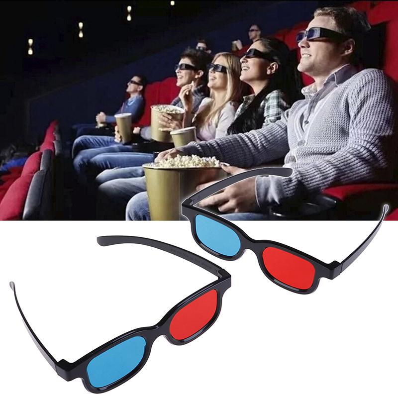 Universal Red Blue 3D Glasses For Dimensional Anaglyph Movie Game