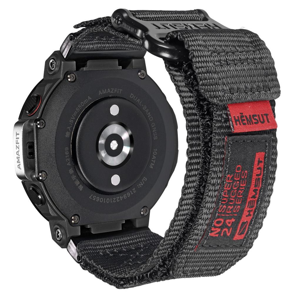 Ремешки Hemsut, совместимые с Amazfit T-rex2 3, нейлоновый ремешок для часов для мужчин, спортивный, в военном стиле