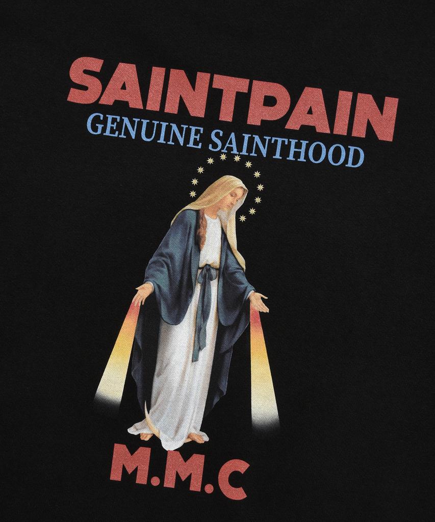 SAINTPAIN Sp Grace Marie Свитшот с круглым вырезом-Черный