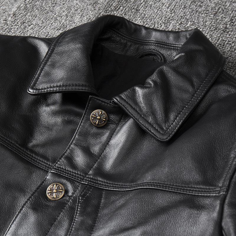 US Air Force Leather Jacket Men's Pilot Suit Top Cowhide Genuine Leather Clothes Harley Motorcycle Jacket American Collar