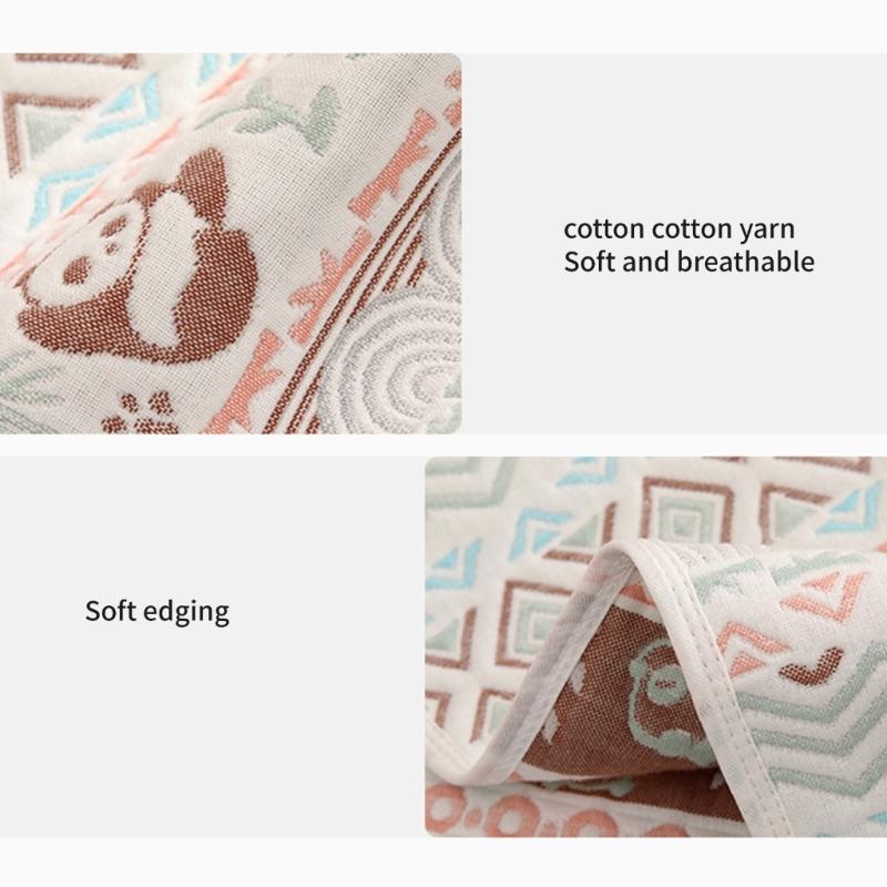 Дышащая 6-слойная хлопковая простыня для детской кроватки для младенцев Мягкое моющееся постельное белье Наматрасник для детского матраса для использования в летний сезон