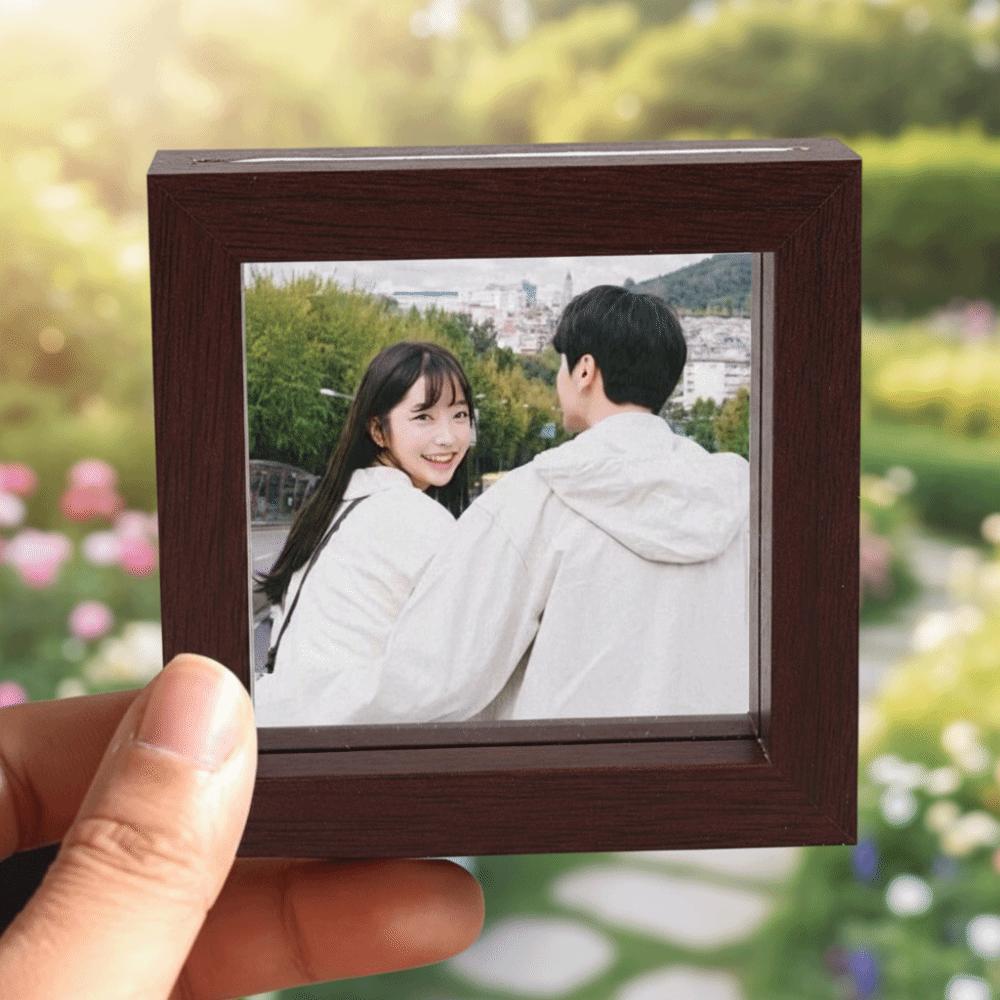 5PCS Square Puzzle Picture Frame Decorative Fridge Magnet Refrigerator Picture Frame Photo Display