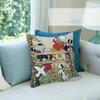 Anime R-Rupert B-Bear Maple Design Cushion Cover Happy Autumn Harvest Decor Holiday Decorati Pillow Cover