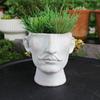 1 шт./Умный и юмористический горшок для цветов в виде бороды - Винтажный сельский стиль - Легкий современный горшок для цветов из смолы с дренажными отверстиями