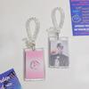 Acrylic Transparent Card Case Student Bus Card Meal Card Protection Case ID Photo Display Keychain Pendant Female
