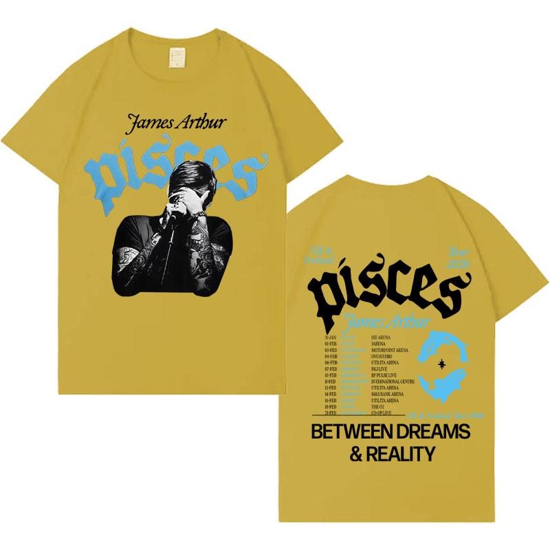 Singer James Arthur 2026 Gothic Album Graphic Tees Mens Y2K Clothes Aesthetic Oversized Comfort Short Sleeve TShirts Teenagers