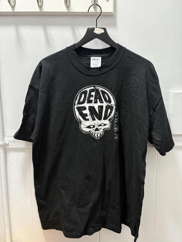 Футболка Dead End Мужская Extra Large Черная с Графикой Черепа Хоррор Панк Футболка M&O Knits