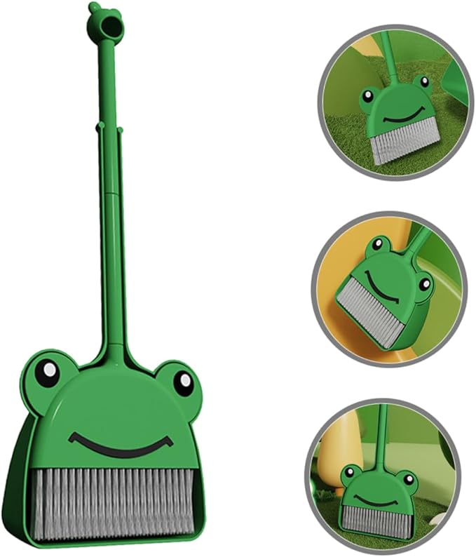 1 Set Mini Broom with Dustpan for Kids,Little Housekeeping Helper Set