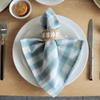 2PCS Christmas Plaid Cloth Napkin 100% Cotton Square Napkin Western Napkin Simple Nordic Style Check Dish Towel Table Decor