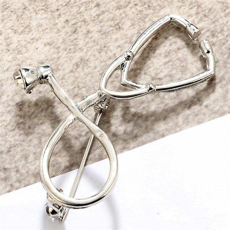 Доктор Медсестра Стетоскоп Брошь Булавка Врач Студент-медик Выпускной Подарок