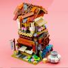 LOZ 1736 City Street Chinatown Tofu Bean Curd Shop Store Architecture Mini Blocks Bricks Building Toy for Children Gift No Box