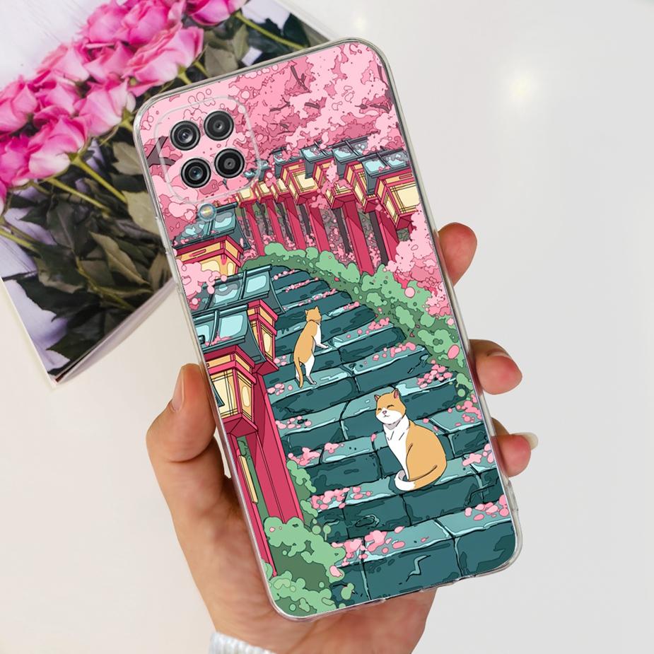 Чехол для Samsung Galaxy A22 A22 A42 5G Милый Расписной Чехол Прозрачный Силиконовый Чехол для Телефона Для Samsung A22 A 22 Galaxy A42 5G Мягкие Чехлы