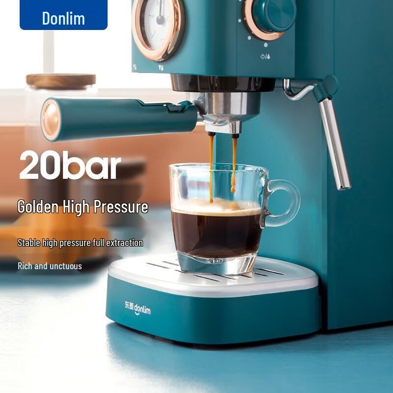 Donlim Semi-Automatic Espresso Machine with Steam Frother CN plug (adapter included)