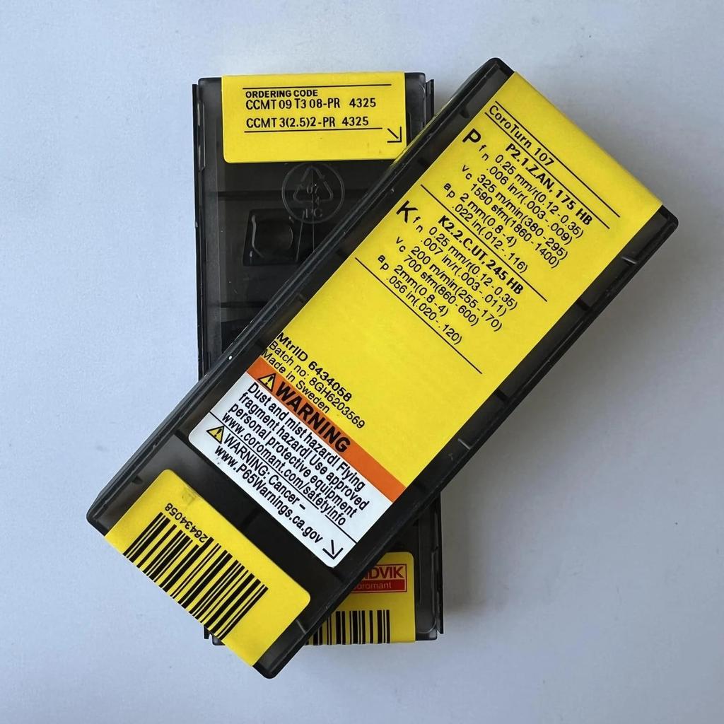 Original Sandvik / CCMT09T308-PR 4325 / CNC Lathe Carbide Blade 10 PCS