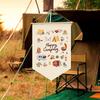 For Outdoor Camping Decor 12x18 Inch Garden Flag for Deck and Lawn Fun Design to Welcome Guests to Your Campsite