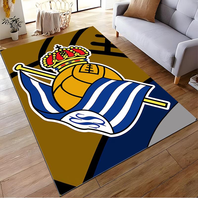 Royal Emblem Soccer Carpet suitable as a non-slip mat for the living room or bedroom sofa