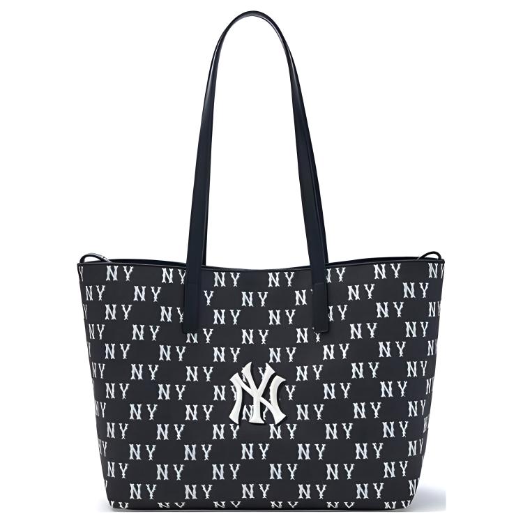 MLB Сумка для ноутбука New York Yankees с монограммой, полиэстер, для студентов, унисекс, черная, повседневная, 3AORM015N-50BKS