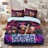 3 Christmas K-Pop Demon Hunters Printed Coreless Bedding Set Soft Comfortable Dormitory Bedroom Multiple Sizes Machine Washable