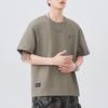Short-sleeved T-shirt for Men's Summer New Embroidery 230g Heavy T-shirt Versatile Casual Five-point Sleeves