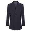 Baoxiniao Men's Single-Breasted Wool Blend Overcoat with Suit Collar
