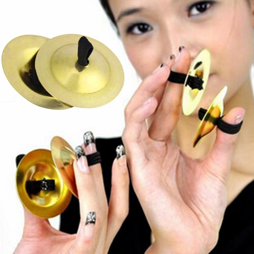 Durable Belly Dance Finger Cymbal Brass Musical Instrument Dancing Music Equipment Accessories Attachment