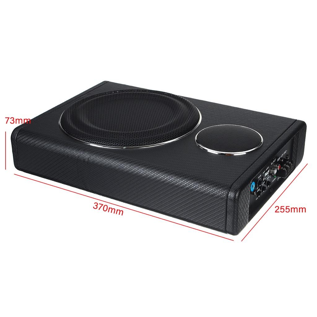 8"" 800W Bluetooth Car Amplifier Subwoofer Car Audio Slim Under Seat Active Subwoofer Bass Speaker Auto Woofer Music Player